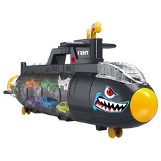 미니카 잠수함 캐리어 자동차 장난감 세트, 혼합색상
