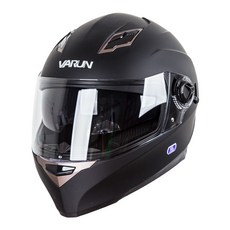 배런 오토바이 풀페이스 헬멧 VR-09B, 무광블랙