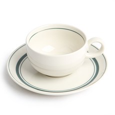 카네수즈 스노우톤 홍차잔세트 185ml, 그린, 1세트