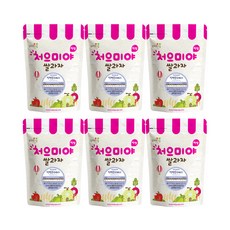 쌀과자마을 처으미야 떡뻥 과자, 블루베리, 40g, 6개