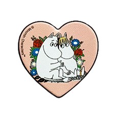 무민 하트 마그네틱 호환 휴대폰 그립톡, 플라워 투게더, 1개