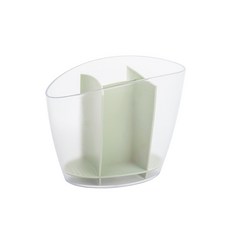 Zerlife格子透明餐具筒, 綠色