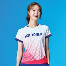 요넥스 여성용 라운드 반팔 티셔츠 201TS004F