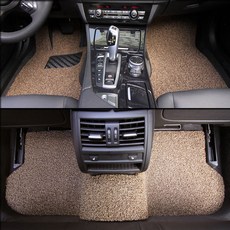 아우라매트 코일 카매트 앞열 + 뒷열 풀확장형 세트 브라운 + 보조매트 2p + 미끄럼방지 고무매트 랜덤발송, 기아, 올뉴카니발 11인승, 기아