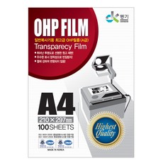 普通辦公室複印機用透明膠片, 100張, A4
