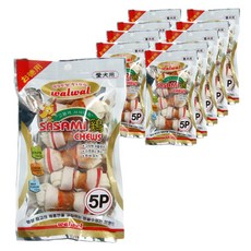 왈왈 강아지 딩고 덴탈껌 5p, 치킨, 10개
