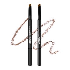 머지 더 퍼스트 브로우 펜슬 0.3g, B3 아몬드 브라운, 2개