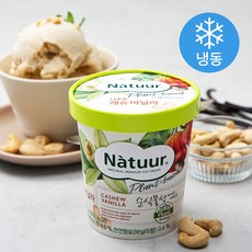 나뚜루 비건 캐슈바닐라 아이스크림 파인트 (냉동), 474ml, 1개