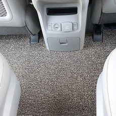 커스텀 확장형 승합차용 코일카매트, 현대 그랜드스타렉스 5인승밴 (07년~) 1열+2열 콘솔박스없음, 브라운, 현대