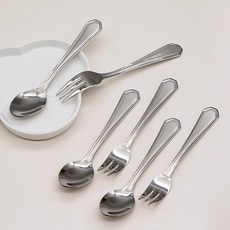테이블아트 국산 폼 티스푼 티포크 6p 세트, 1세트, 티스푼 3p + 티포크 3p 1세트, 티스푼 3p + 티포크 3p