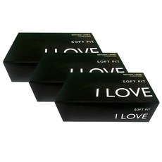 I LOVE 라텍스 소프트 핏 초박형 콘돔 0.03, 100개입, 3개