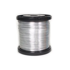 대용량 공예용 칼라 철사 보빙 C형 1.5mm x 120m, 은색, 1개