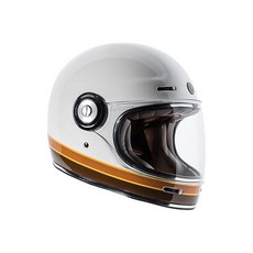 토크 아이소 바즈 풀페이스 헬멧, WHITE + YELLOW