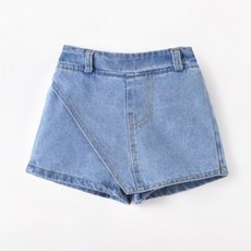 Miso Papa 女童牛仔熱褲