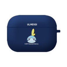 포켓몬스터 에어팟 프로 컬러 젤리 케이스 + 철가루 방지 스티커, 단일상품, 울머기