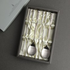 인스푼 2인 말씀 수저세트, 항상기뻐하라, 숟가락2p + 젓가락 2p, 1세트