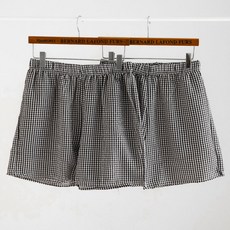 버블돌 커플용 이지 홈웨어 지지미 스몰체크 파자마 3부 바지 2p
