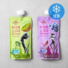 스무디킹 배터리스무디 키위 케일 200g + 블루베리 자색고구마 200g (냉동), 1세트
