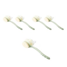 아리코 양면 바디 브러쉬 & 샤워볼, 그린, 5개