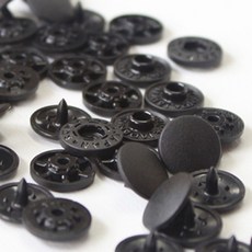 썬그립 티단추 13mm, 블랙, 40세트
