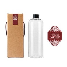 공병 AT1000 투명 1000ml + 캡 검정 + 박스 + 스티커 2 세트, 1세트