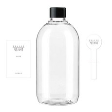 투명 페트병 ARB330 + 검정캡 + 스티커 N2S, 330ml, 10세트