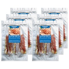 빅뱅 강아지 건조간식 300g, 치킨 트위스트, 6개