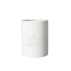 GUNU KITCHEN 스테인레스 물빠진 주방식기 보관함, 화이트
