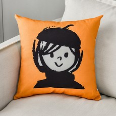 오렌지쿠션커버