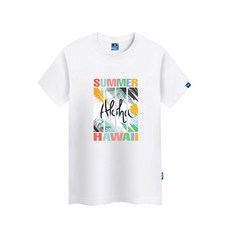진마니아 알로하 하와이 라운드 빅사이즈 반팔티 TS-379