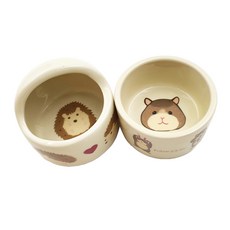 Tochi 皇后字瓷餐具 2 件套, 刺猬，倉鼠, 1套