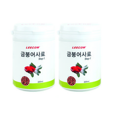 리컴 금붕어 사료 STEP1, 2개, 220ml