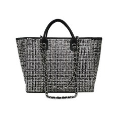 아리코 트위드 체인 숄더백