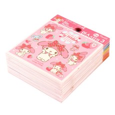 아이토빅 산리오 인스스티커 5종 x 20p, 리틀트윈스타, 시나모롤, 폼폼푸린, 마이멜로디, 구데타마, 1세트