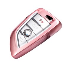 아리코 BMW TPU 심플 키 커버 신형, 핑크