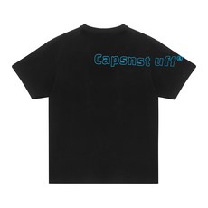 캡스앤스터프 ESSENTIAL 오버핏 메가로고 반팔 티셔츠 CA202TS006