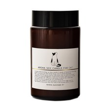수솝 마이펫 고양이 캔들 마조람캣 갈색병, 210ml, 1개