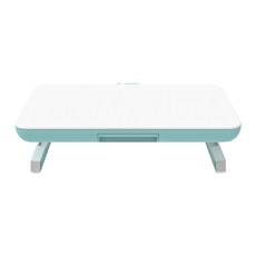 브라보텍 모니터 받침대 EQUALE AP-2003 M-DESK, 1개, 화이트 + 민트