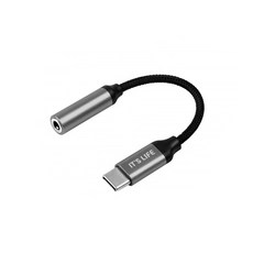 이츠라이프 갤럭시 노트10 USB C to 3.5mm 이어폰 젠더, 그레이, 1개