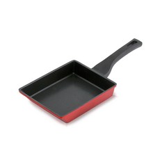 퀸센스 IH 인덕션 사각 계란말이팬 다크레드, 14 x 19 cm, 1개