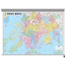 전라남도 행정지도 롤스크린 상품 이미지