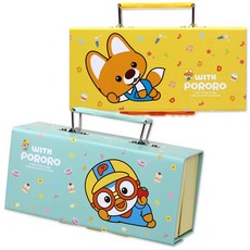 Pororo 手提式鉛筆盒 2入組, 波露露，艾迪, 1套
