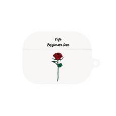 프루그나 디자인 꽃말 에어팟프로 하드 케이스, 장미