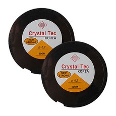 공예용 크리스탈 텍 우레탄줄 0.7mm x 100m, 단일색상, 2개