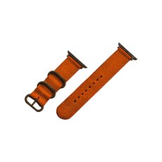 비쉐르 애플워치 3/4/5 호환 패브릭 스포츠 밴드 42mm (38/40mm 호환 가능), 오렌지, 1개