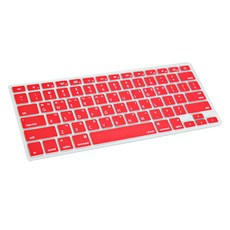 키보드 키스킨 지모 맥북에어 11 2017 컬러 실리콘 한영 키스킨 빨간색 1개