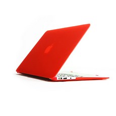 지모 맥북에어 11 2017 무광 파스텔 하드 케이스, 빨간색