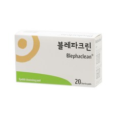 삼일 눈꺼풀 세정패드 블레파크린 20p, 혼합색상, 1개