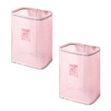 더그란데 접착식 이동식 벽걸이 빨래바구니, 핑크
