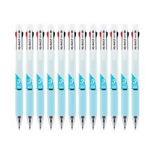 마이펜 마이볼 3색볼펜 0.5mm, 블루, 12개